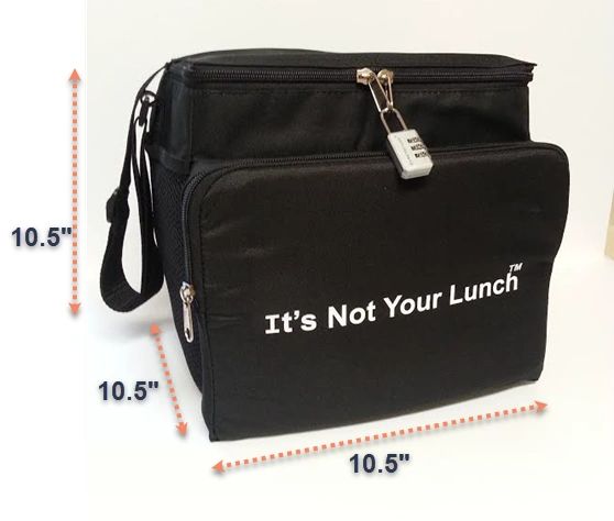 Lunch bag with store lock and key