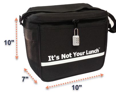 Lunch bag with store lock and key