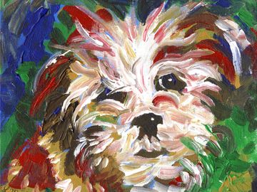 dog, puppy, pets, pet portrait, animal, abstract dog, abstract animal, home decor, wall art, 