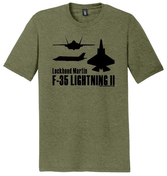 Lockheed Martin F-35 Lightning II Triple-Silhouette T-Shirt