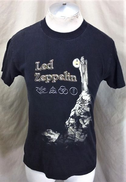 Vintage 90 S Led Zeppelin Stairway To Heaven Small Retro Graphic Band T Shirt Our City Vintage