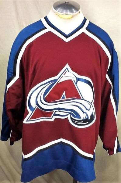 Vintage 90's Pro Player Colorado Avalanche (XL) Retro NHL ...