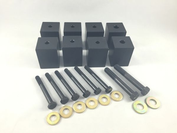 CNC Machined Front 1.5 Seat Riser Kit Spacer Blocks Fit 97-06