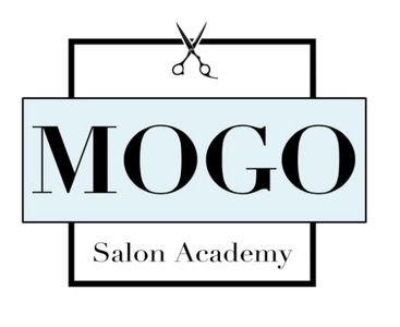 MOGO Salon Academy Logo with scissors