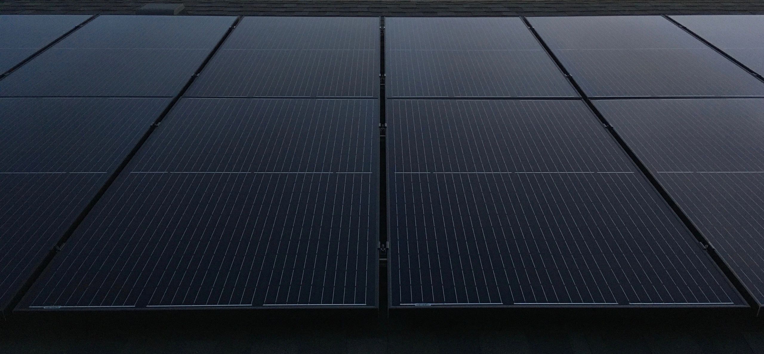 Solar panels in the roof all black solar panels solar panels on home