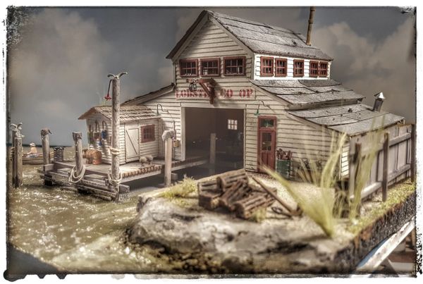 Steelton Wharf Lobster CO OP HO Scale Kit  KC's Workshop Fine Craftsman  Kits and Details