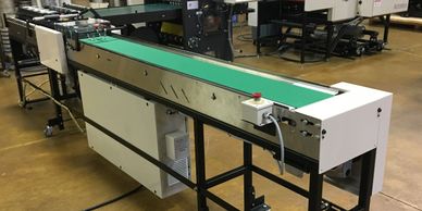 High Speed Thermal Film Laminating System Pair with Shingling Conveyor System