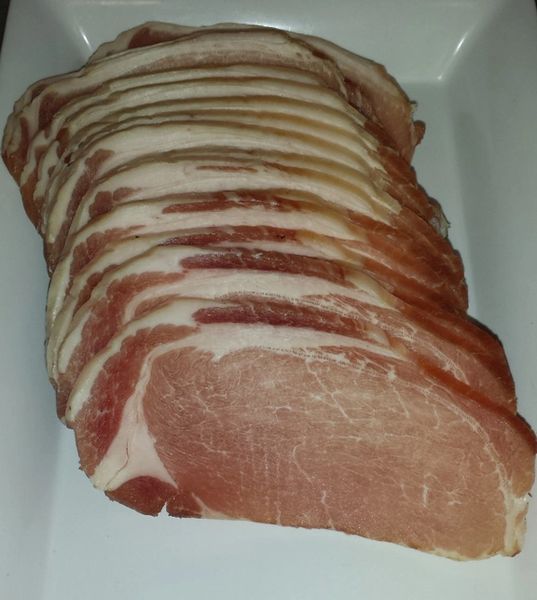 Uncured (no added nitrite) Smoked British Bacon 1lb.