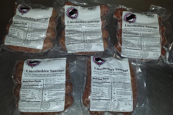 Lincolnshire Sausages 5X 1lb pack