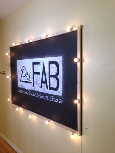 The Entry Sign @ PreFAB Space Made By Dixon Rand