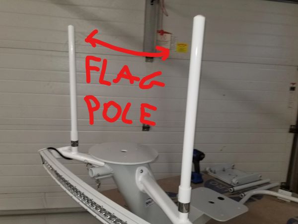 FLAG POLES OR LIGHT POLES PAIR