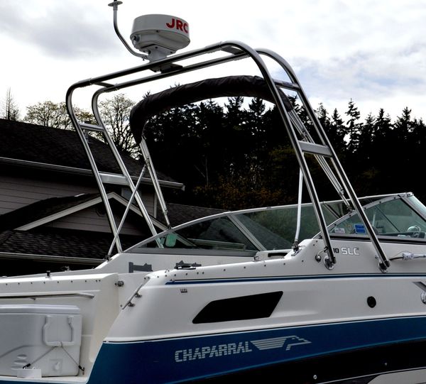 Radar arch / rocket launcher and downrigger mount for sale