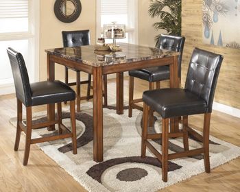 Ashley Furniture D158 225 Theo Series 5 Piece Dining Set With 4