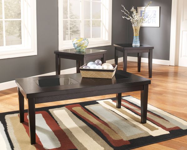 Ashley Furniture Denja Series Coffee And End Table Set Glass