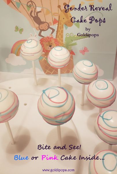 Gender Reveal Cake Pops