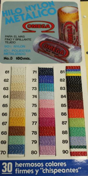 Omega nylon 3 Metallic Estambres Mexicanos