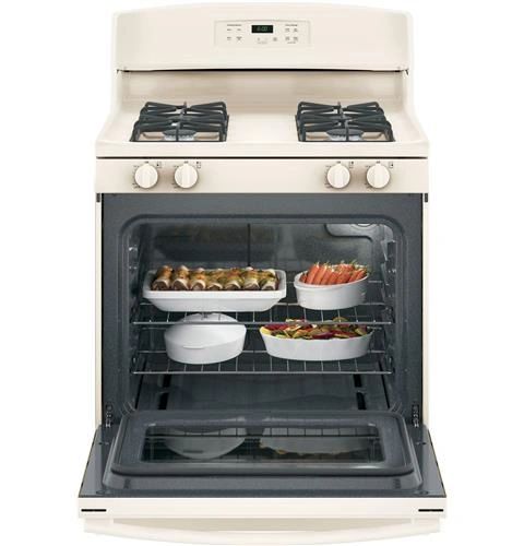 GE 30" FREE-STANDING GAS RANGE Sealed Burner Bisque Color | Appliances
