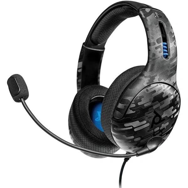 PDP Gaming LVL 50 Gaming Headset for Playstation 4 (Black camouflage)