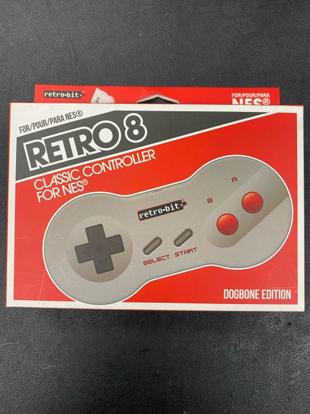 Retro 8 Classic NES Controller (Dog-bone edition)