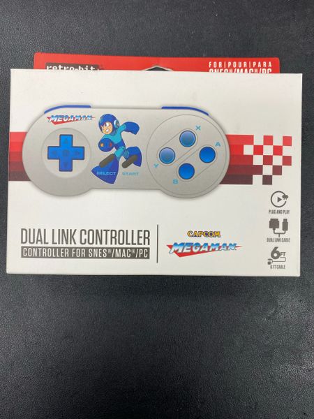 Retro Bit Dual Link Controller for SNES/Mac/PC (Mega Man Edition)