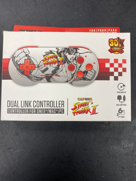 Retro Bit Dual Link Controller for SNES/Mac/PC (CAPCOM 30th anniversary Street Fighter Edition)