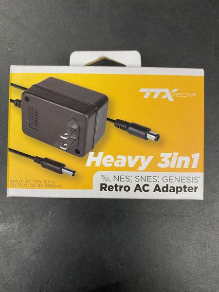 TTX HEAVY 3 In 1 AC Adapter for NES/SNES/Genesis