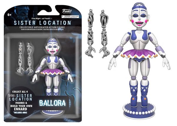 FNAF Sister Location BALLORA Articulated Collectible Vinyl Figure