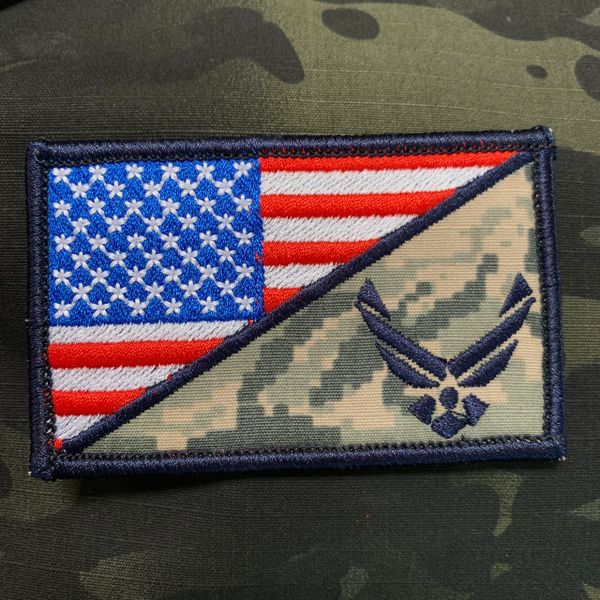 Subdued American Flag Air Force Morale Patch