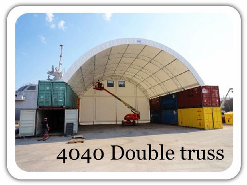 Double Truss Frame Storage Building 