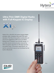 X1p -Ultra Thin DMR Digital Radio with Full Keypad & Display