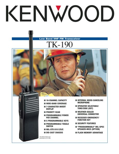 TK-190 Low Band VHF FM Transceiver