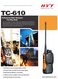 TC-610 Water Resistant Two Way Radio