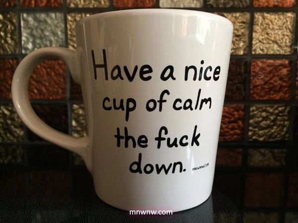 Have a Nice Cup of Calm the F*ck Down Coffee Mug (Printed Version)