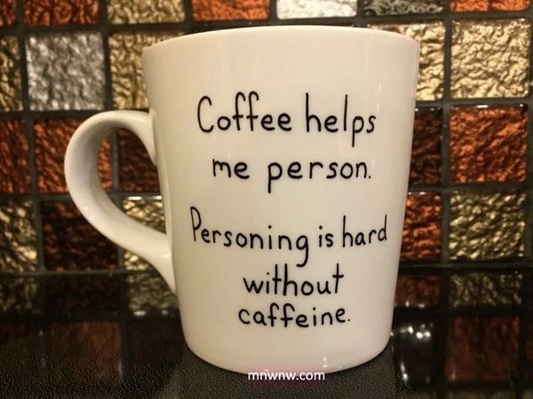 Coffee Helps Me Person Coffee Mug
