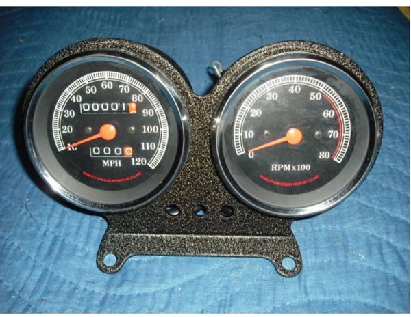 Nos Harley Davidson Gauges Speedometer Speedo Tach Tachometer Km H Kmh