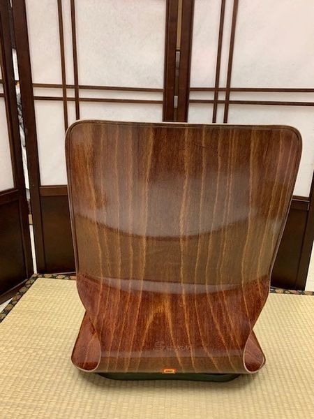 Japanese wooden best sale floor chair