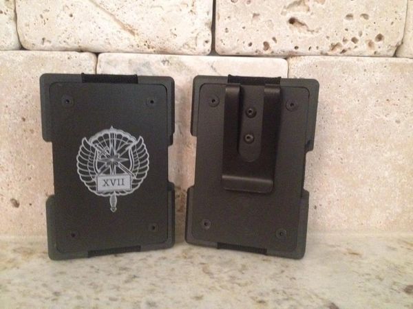 Celtic Shield Wallet Slick / Clip Option ( no image with out custom  engraving)