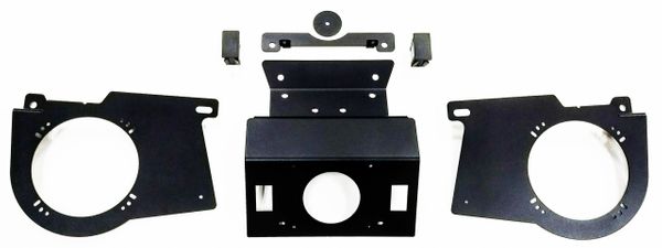 2018 - 2023 Polaris Ranger XP 1000 / 1000 Radio Dash Mount and/or Speaker  Mounts - Dash Mount fits Rockford PMX - Kicker KMC - Single Din Media  Receivers - Speaker Mounts fit 6