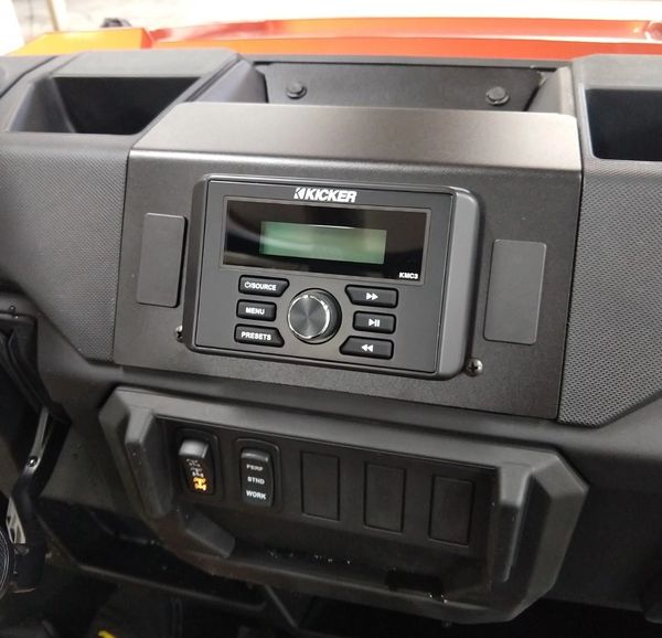 2018 2024 Polaris Ranger XP 1000 / 1000 Dash Mounted Audio Kit