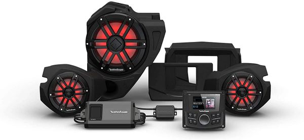 2014 - 2023 Polaris RZR XP 900 / XP 1000 Rockford Fosgate RZR14 PMX-1 STG3 Audio Kit - 800-Watt Amp - Front Speakers - 10" Subwoofer - Optional Upgrades Available