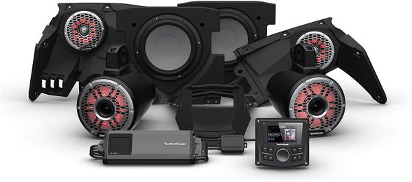 2017 - 2024 Can Am X3 Rockford Fosgate X317 PMX-1 STG6 Audio Kit - 1500 Watt Amp - Front Speakers - 8" Horn Rear Speakers - Two 10" Subwoofers - Optional Upgrades Available