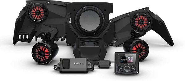 2017 - 2024 Rockford Fosgate Can Am X317 PMX-1 STG4 Audio Kit - 800 Watt Amp - Front Speakers - Rear Speakers - 10" Subwoofer - Optional Upgrades Available