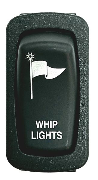 "BACKORDERED" - 2018 - 2025 Polaris Ranger XP 1000 / 1000 Dash Switch - Whip Lights - Blue LED