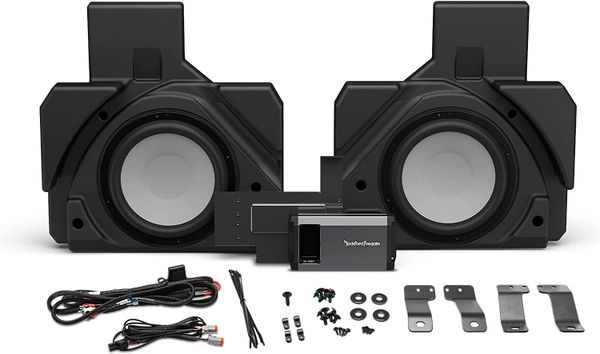 2017 - 2024 Can Am X3 Rockford Fosgate X317MAX-RSS Dual Rear Subwoofer and 1,000-Watt Amplifier Add-on Kit for Select Can-Am X3 MAX Models