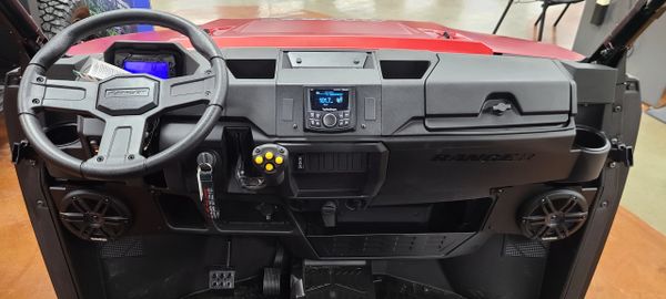 2018 - 2023 Polaris Ranger XP 1000 Stage 3 Audio Kit - Rockford Fosgate PMX-1 Media Receiver - 6" M1 Speakers - Under Seat 10" Subwoofer - 800 Watt Amplifier - Plug and Play - 100% Weather Proof - Additional Options Available