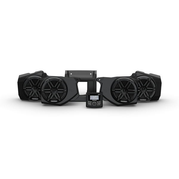 2018 - 2025 Polaris Ranger XP 1000 Rockford Fosgate RNGR18-STG2 Audio Kit - Front Speakers / Rear Speakers / 50 Watts x 4