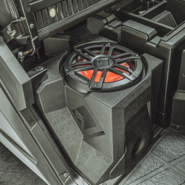 2018 - 2023 Polaris Ranger XP 1000 Ride Command Add-On Subwoofer Kit - Rockford Fosgate 10" Ported Subwoofer / Audio Control 300 Watt Amplifier / Options Available
