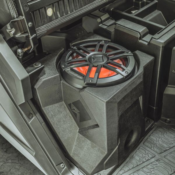 2018 - 2025 Polaris Ranger XP 1000 Add-On Subwoofer Kit - Rockford Fosgate 10" Ported Subwoofer / MB Quart 400 Watt Amplifier / Options Available