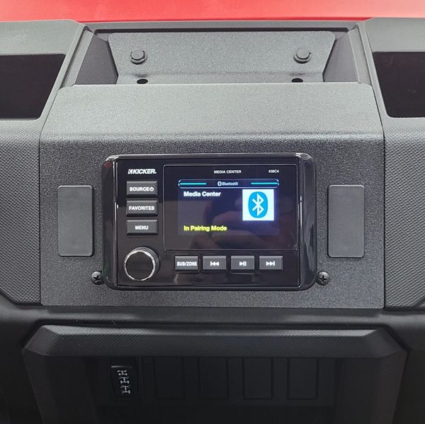 2018 - 2024 Polaris Ranger XP 1000 / 1000 Dash Mounted Audio Kit - Kicker KMC3 Receiver / Speakers / Options Available / 50 Watts x 4 / Recreational Watts Exclusive