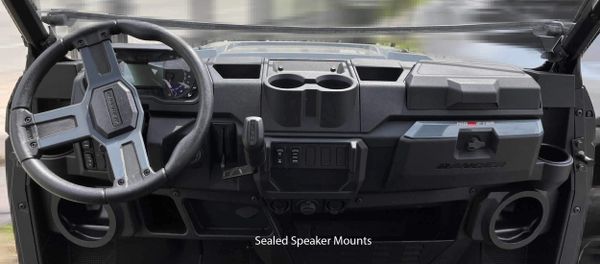 2018 - 2024 Polaris Ranger XP 1000 / 1000 Sealed Dash Speakers Mounts and Mounting Hardware - Optional Speakers Available